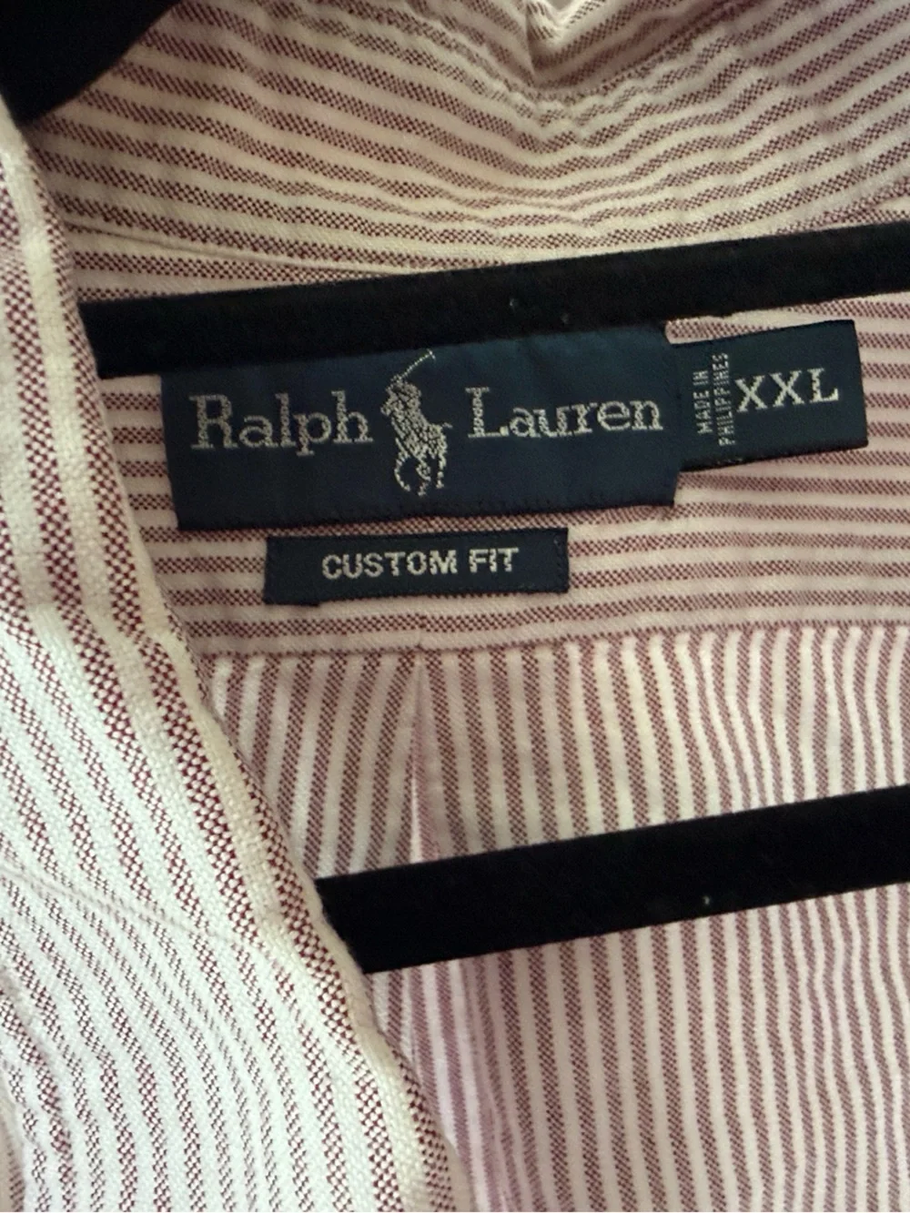 Polo by Ralph Lauren White and Pink Striped Button-Down Shirt